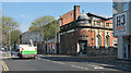 Bath Street and a former bank