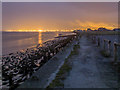 Paull foreshore under Hull lights