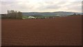 Steam train and Quantocks from the footpath to Capton