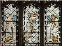 TF0851 : Detail of Stained glass window, All Saints' church, Ruskington by Julian P Guffogg