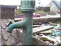 Old Village Water Pump, Crymych - name plate detail