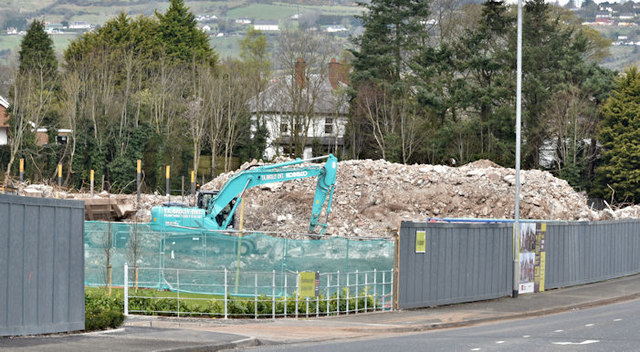 Demolition, The Cutts, Derriaghy (April 2016)
