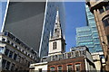 St Margaret Pattens Church dwarfed by 20 Fenchurch Street