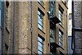 Windows on former warehouse in Clink Street