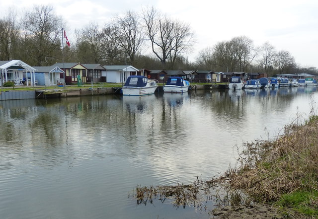 Boats moored along the River Nene © Mat Fascione :: Geograph Britain ...