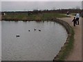 Path around lake at Rushcliffe Country Park