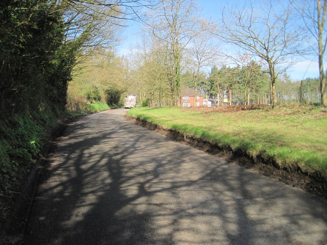Country lane from Bures to Lamarsh