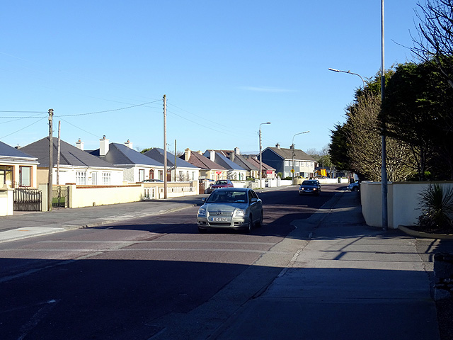 The R556 road leaving Tralee