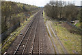 Railway lines from the A57