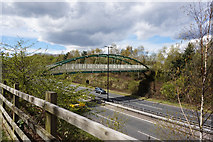SK4384 : Footbridge over the A57 near Beighton by Ian S