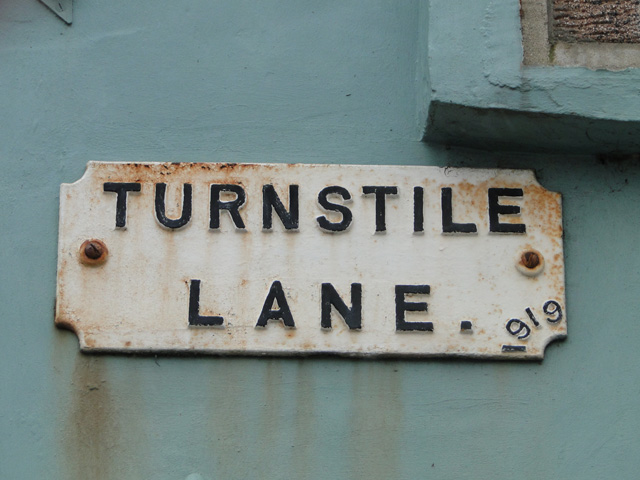 Turnstile Lane, Bungay; Peace Year... © Adrian S Pye :: Geograph ...