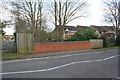 East parapet of bridge on Ashwell Road