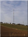 Communications mast in Hougham