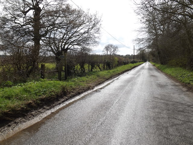 Sandy Lane & footpath