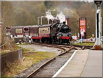 SD8022 : Steam Train Approaching Rawtenstall by David Dixon