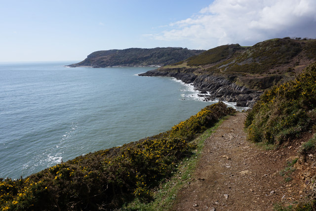 Wales Coast Path approaching Seven Slades