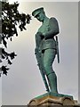 SO0661 : Soldier on Llandrindod Wells War Memorial by David Dixon