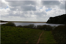 SW6424 : View down the Loe to Loe Bar by Christopher Hilton