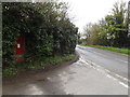TM1154 : The Green George VI Postbox & B1078 Needham Road by Geographer