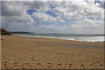 SW6423 : View south along Porthleven Sands from the Loe Bar by Christopher Hilton