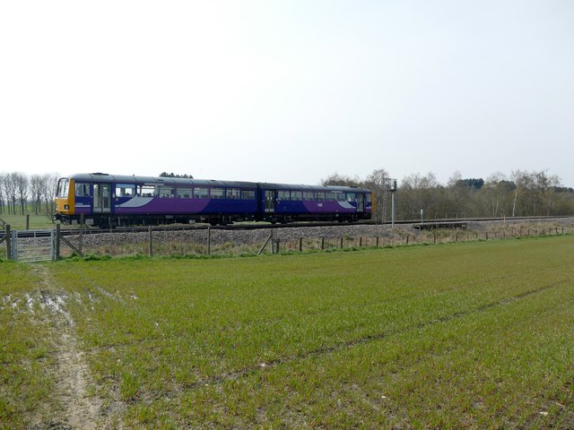 Northern railcars at Whitwood Junction