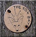 TQ0054 : Way Marker - The Fox Way by James Emmans