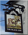 SK2637 : Sign for the Black Cow public house, Lees by JThomas