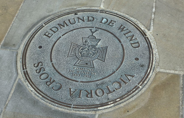 Edmund De Wind ground plaque, Comber (April 2016)