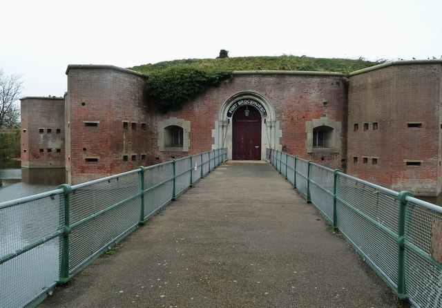 Fort Brockhurst - The bridge to the main gate