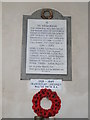 Kentford War Memorials in Kentford church