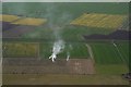 Smoke on Grainthorpe Fen: aerial 2016