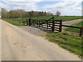 TM1257 : Field entrance off the entrance to Home Farm by Geographer