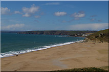 SW6423 : Loe Bar from the south by Christopher Hilton