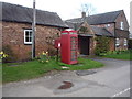 Elizabeth II postbox and telephone box, Sutton on the Hill