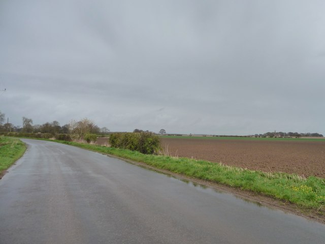 The road to Mosey Bridge on a grey and wet day