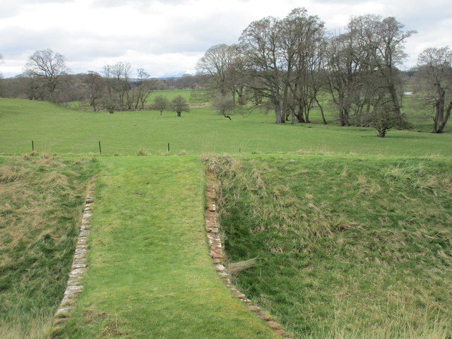 Way across the moat, Brougham Castle