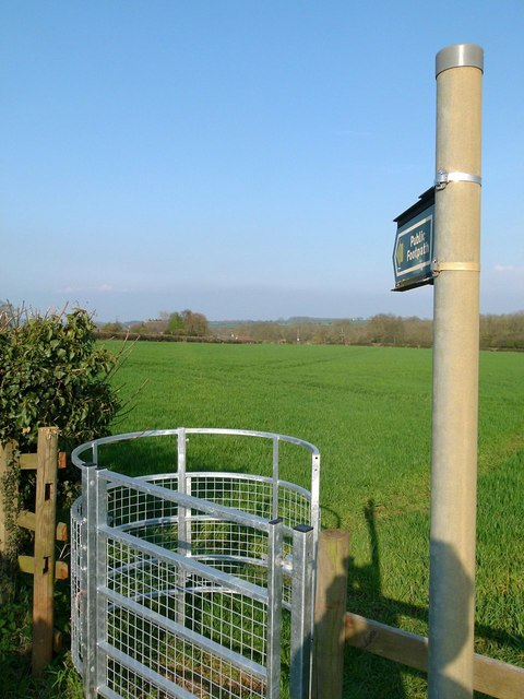No sign of the footpath except the sign
