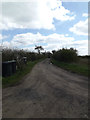 TM1256 : Bridleway to The Hollows & entrance to Dial Farm by Geographer