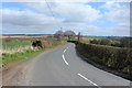 The B744 towards Mauchline