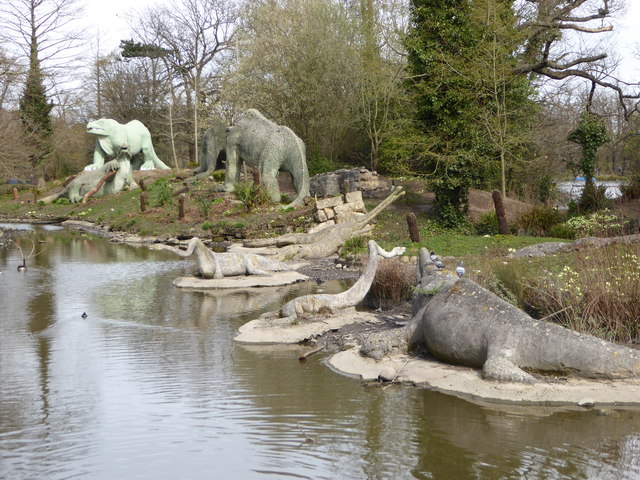 Dinosaurs in Crystal Palace Park