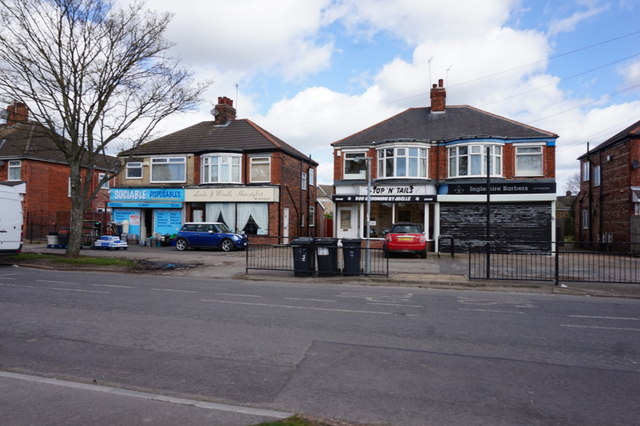 Shops on Inglemire Lane, Hull