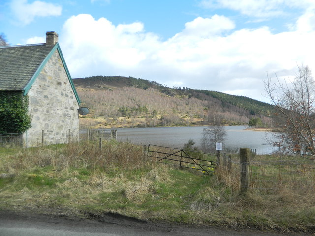 Gate, with Loch Pityoulish in the background
