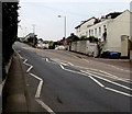 Zigzag white markings on the A379, Shaldon