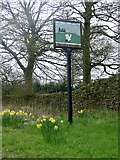 SJ9469 : Higher Sutton village sign by Graham Hogg