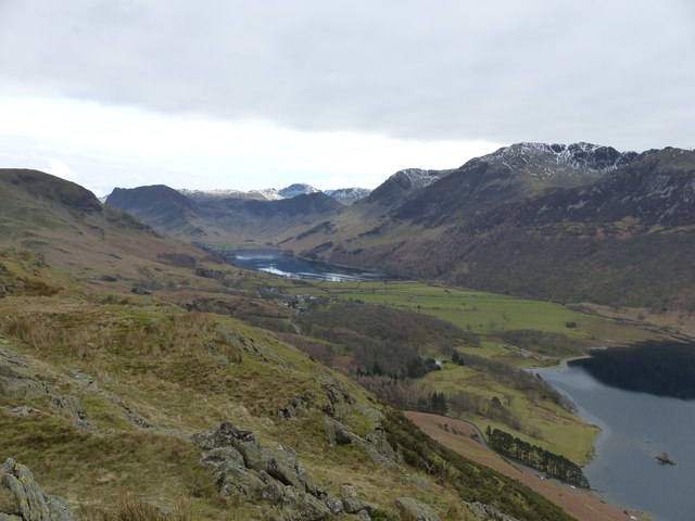 View from Rannerdale Knotts towards Buttermere