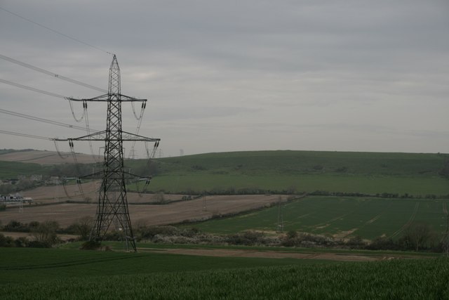 Pylons on Hewish Hill