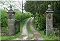 Gate piers near Kirkby Malzeard