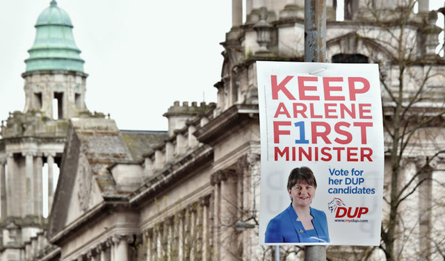 Assembly election poster, May Street, Belfast (April 2016)