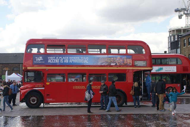 View of a Routemaster bus in Granary Robert Lamb cc by sa 2.0