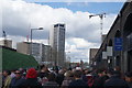 View up Stable Street into the Classic Car Boot Sale